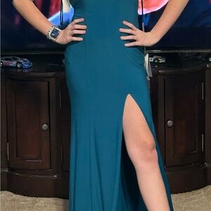 Madison James Teal Maxi Dress